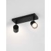 9011315 Плафонска светилка ALMA LED 2XGU10 Црна IP44 Nova Luce 